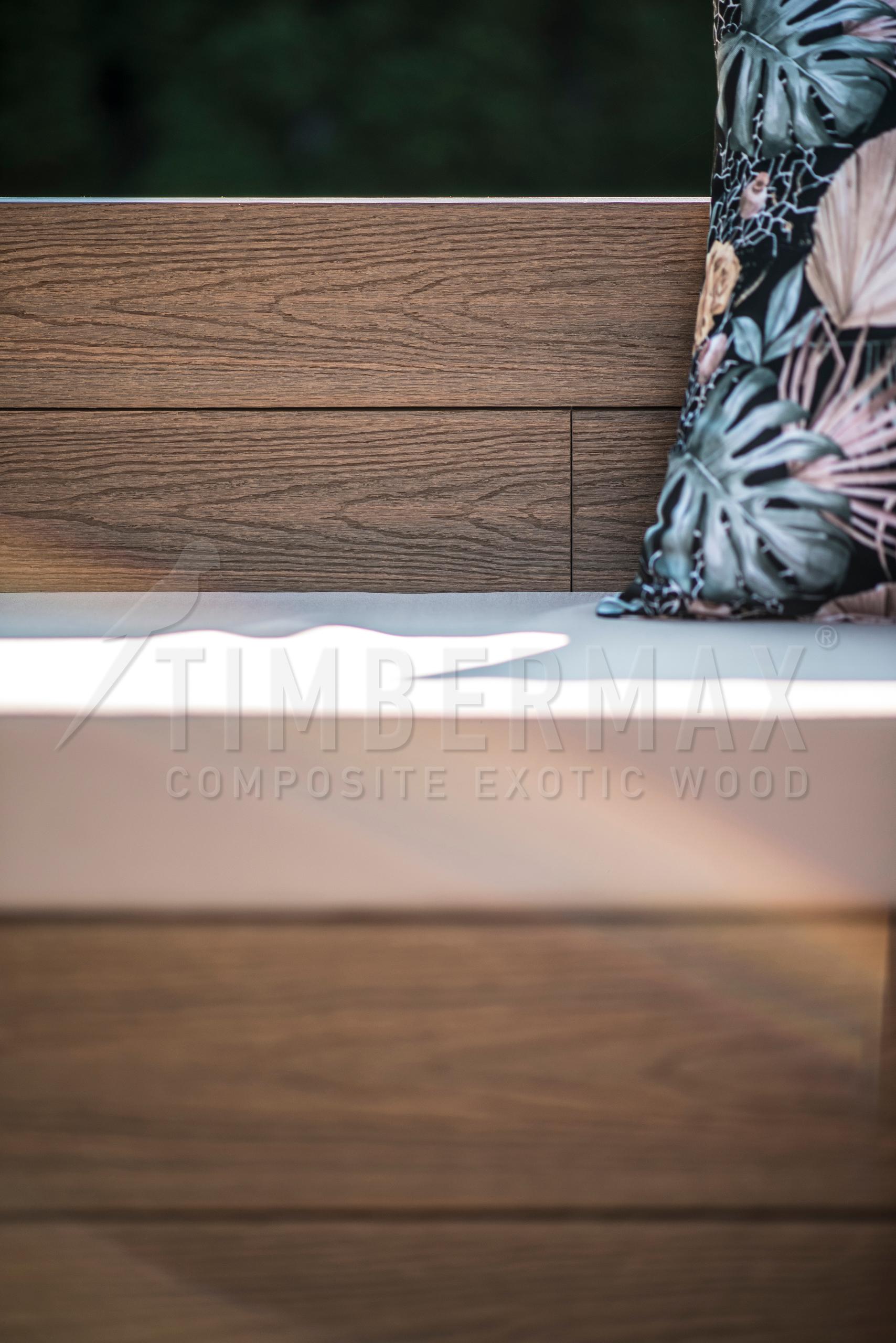 detail ukončení wpc desek na terasu při vířivce