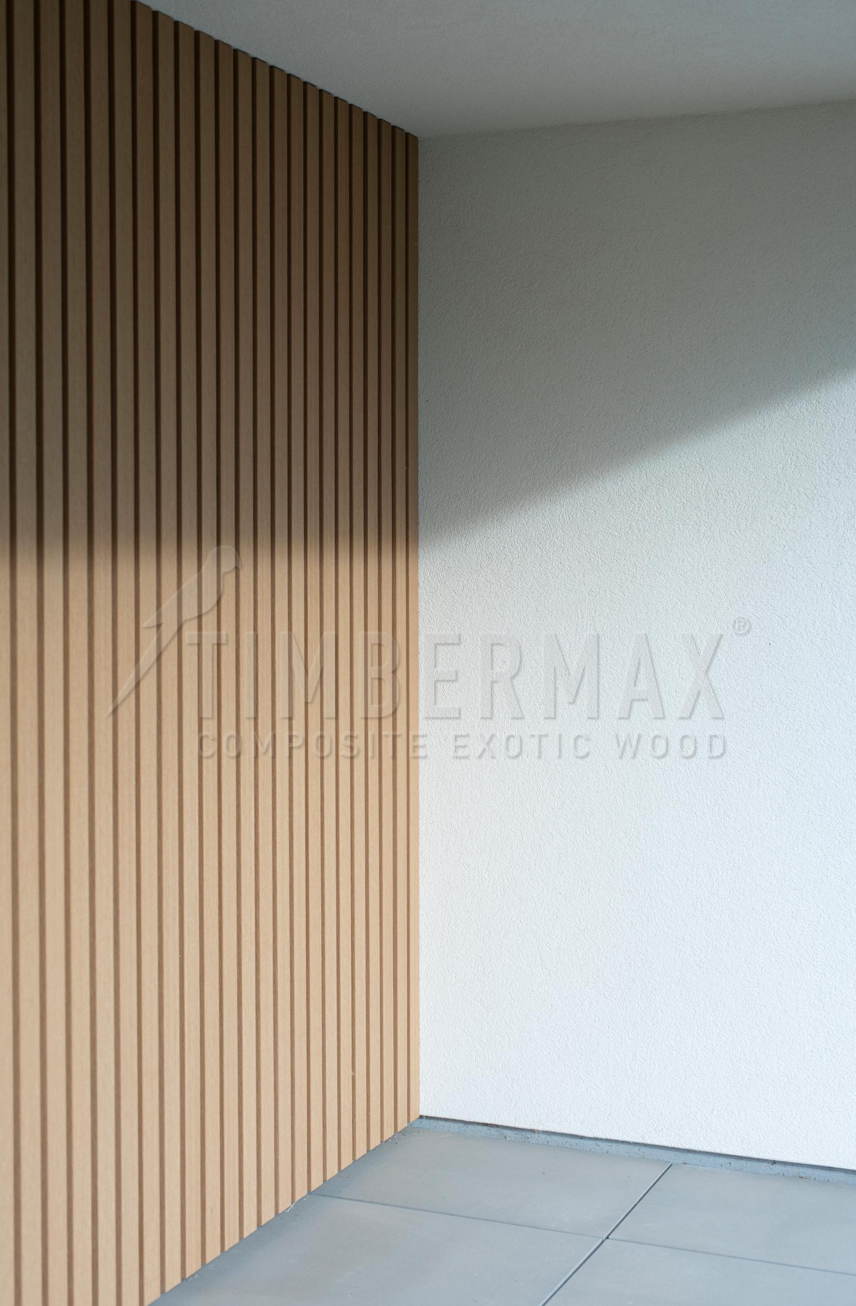 detail moderního fasádního obkladu z lamel