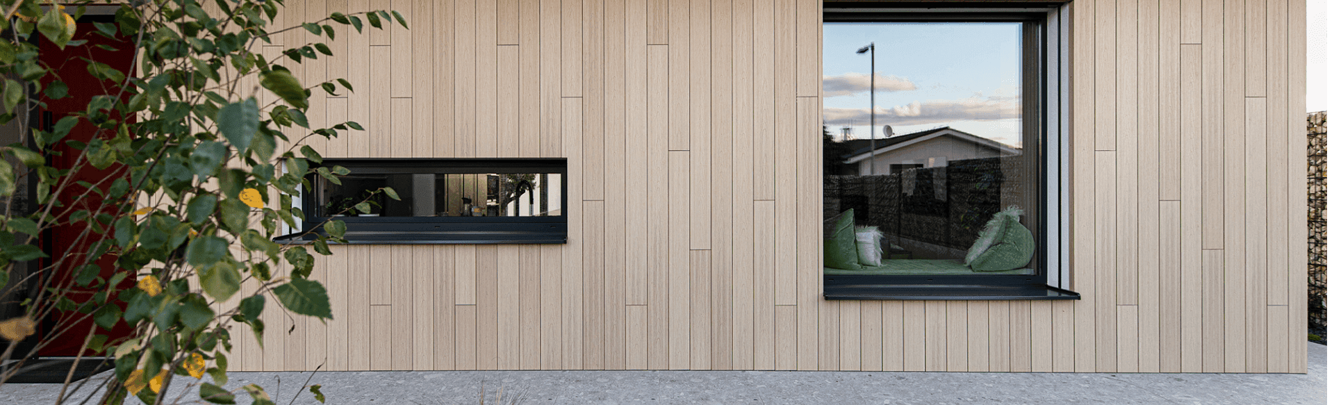 Odvětrávaná kompozitní fasáda Timbermax – montáž, krok 1
