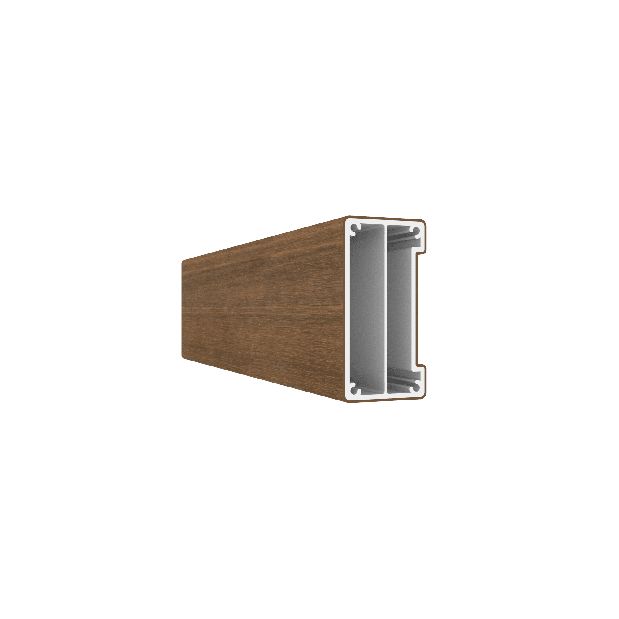 Hliníkový profil TIMBERMAX EXOTIC ALWOOD AW40 – 78,5 × 40,5 mm